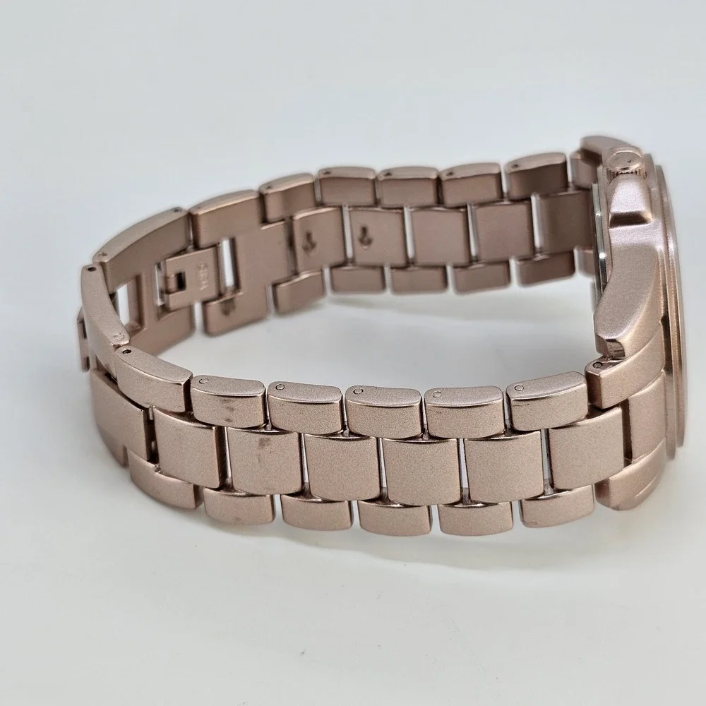 Men's‎ Watch 40MM White Dial Light Gold Bracelet Band 7.25